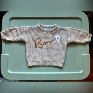 Old Navy Boo! Shaker-Stitch Sweater, 0-3M